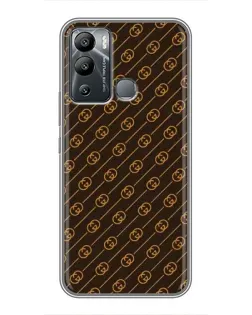 Чохол для Infinix Hot 12 Play з картинкою «Gucci — золоті діагоналі» Чохол для Infinix Hot 12 Play з картинкою «Gucci — золоті діагоналі»