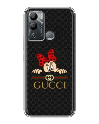 Чехол для Infinix Hot 12 Play с картинкой «Минни Маус Gucci — черный» Чехол для Infinix Hot 12 Play с картинкой «Минни Маус Gucci — черный»