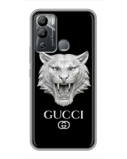 Чохол для Infinix Hot 12 Play з картинкою «Gucci — срібний лев» Чохол для Infinix Hot 12 Play з картинкою «Gucci — срібний лев»