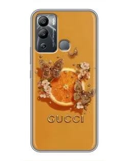 Чохол для Infinix Hot 12 Play з картинкою «Gucci — золоті метелики» Чохол для Infinix Hot 12 Play з картинкою «Gucci — золоті метелики»