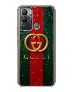 Чохол для Infinix Hot 12 Play з картинкою «Gucci — фірмова смуга та золото» Чохол для Infinix Hot 12 Play з картинкою «Gucci — фірмова смуга та золото»