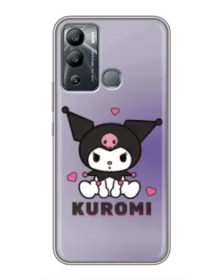 Чохол для Infinix Hot 12 Play з картинкою «Kuromi — фіолетовий арт»