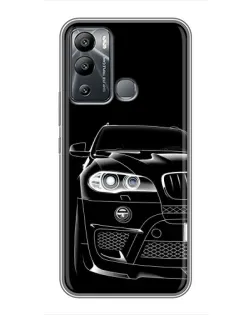 Чохол для Infinix Hot 12 Play з картинкою «Темний силует BMW»
