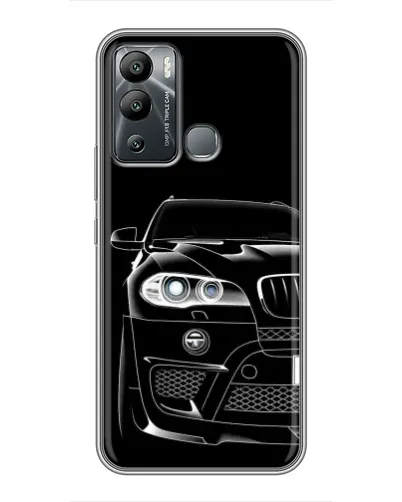Чехол для Infinix Hot 12 Play с картинкой «Темный силуэт BMW» Чехол для Infinix Hot 12 Play с картинкой «Темный силуэт BMW»