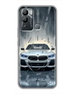 Чохол для Infinix Hot 12 Play з картинкою «BMW у світлі фар»