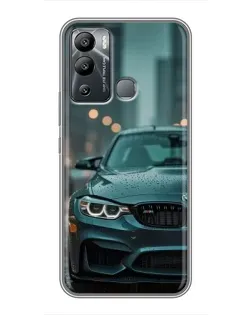 Чохол для Infinix Hot 12 Play з картинкою «BMW у вогнях міста»