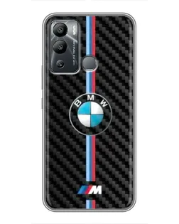Чохол для Infinix Hot 12 Play з картинкою «Емблема BMW та карбон»