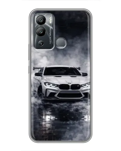 Чехол для Infinix Hot 12 Play с картинкой «BMW сквозь туман» Чехол для Infinix Hot 12 Play с картинкой «BMW сквозь туман»