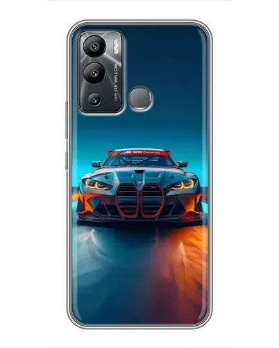 Чехол для Infinix Hot 12 Play с картинкой «BMW — огни неона» Чехол для Infinix Hot 12 Play с картинкой «BMW — огни неона»