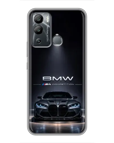 Чехол для Infinix Hot 12 Play с картинкой «BMW сквозь ночной город» Чехол для Infinix Hot 12 Play с картинкой «BMW сквозь ночной город»