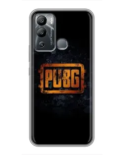 Чохол для Infinix Hot 12 Play з картинкою «PUBG — золотий логотип»
