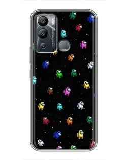 Чехол для Infinix Hot 12 Play с картинкой «Экипаж Among Us»