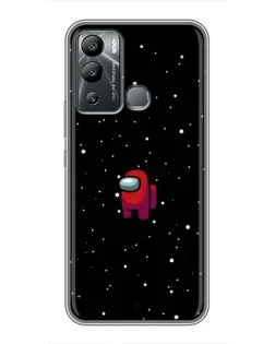 Чехол для Infinix Hot 12 Play с картинкой «Красный Among Us»