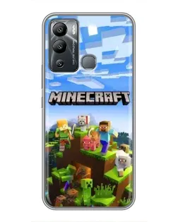 Чохол для Infinix Hot 12 Play з картинкою «Minecraft класичний світ» Чохол для Infinix Hot 12 Play з картинкою «Minecraft класичний світ»