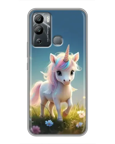 Чехол для Infinix Hot 12 Play с картинкой «Единорог на поляне» Чехол для Infinix Hot 12 Play с картинкой «Единорог на поляне»