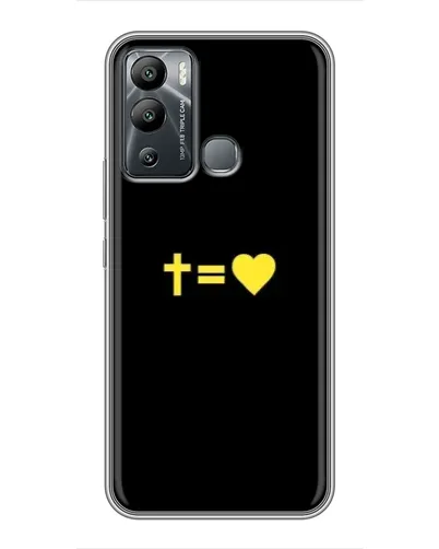 Чохол для Infinix Hot 12 Play з картинкою «Серце та Хрест» Чохол для Infinix Hot 12 Play з картинкою «Серце та Хрест»