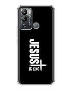 Чохол для Infinix Hot 12 Play з картинкою «Вертикаль віри Jesus»