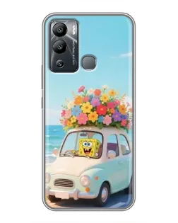Чехол для Infinix Hot 12 Play с картинкой «Автомобильное путешествие»