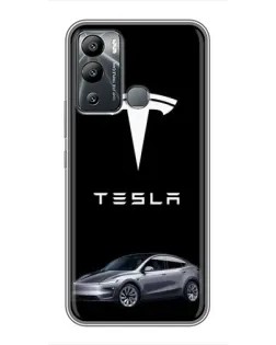 Чохол для Infinix Hot 12 Play з картинкою «Tesla Model Y»