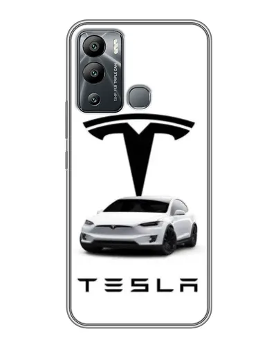 Чохол для Infinix Hot 12 Play з картинкою «Tesla White Style» Чохол для Infinix Hot 12 Play з картинкою «Tesla White Style»