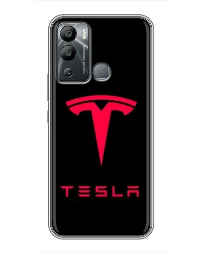 Чохол для Infinix Hot 12 Play з картинкою «Tesla Red Logo» Чохол для Infinix Hot 12 Play з картинкою «Tesla Red Logo»