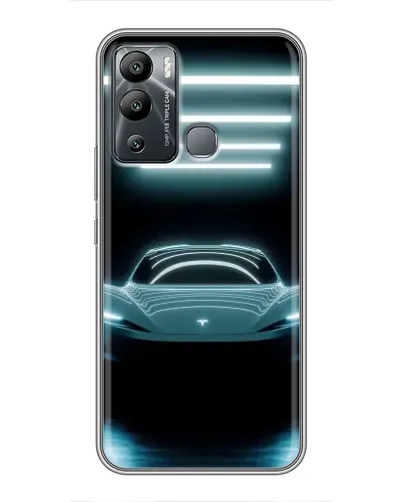 Чохол для Infinix Hot 12 Play з картинкою «Tesla в неоні» Чохол для Infinix Hot 12 Play з картинкою «Tesla в неоні»