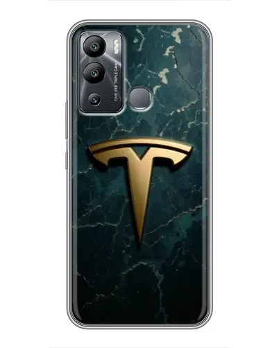 Чохол для Infinix Hot 12 Play з картинкою «Мармурова Tesla Gold» Чохол для Infinix Hot 12 Play з картинкою «Мармурова Tesla Gold»
