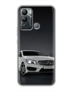 Чохол для Infinix Hot 12 Play з картинкою «Mercedes AMG GT Silver»