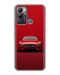 Чохол для Infinix Hot 12 Play з картинкою «Червоний Mercedes AMG» Чохол для Infinix Hot 12 Play з картинкою «Червоний Mercedes AMG»
