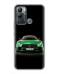 Чохол для Infinix Hot 12 Play з картинкою «Mercedes — неоновий лого» Чохол для Infinix Hot 12 Play з картинкою «Mercedes — неоновий лого»