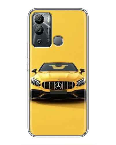 Чехол для Infinix Hot 12 Play с картинкой «Желтый Mercedes GT»