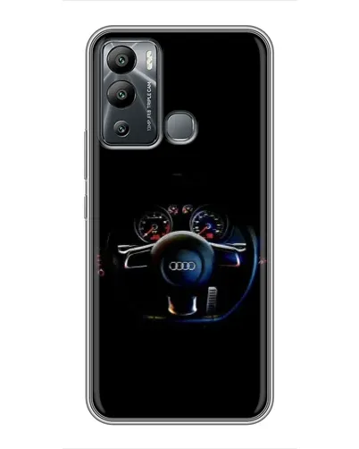Чохол для Infinix Hot 12 Play з картинкою «Салон Audi — кермо» Чохол для Infinix Hot 12 Play з картинкою «Салон Audi — кермо»