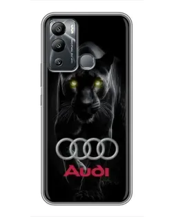 Чохол для Infinix Hot 12 Play з картинкою «Пантера та Audi»