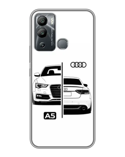 Чохол для Infinix Hot 12 Play з картинкою «Audi — контрастний дизайн» Чохол для Infinix Hot 12 Play з картинкою «Audi — контрастний дизайн»