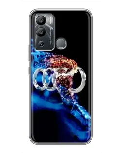 Чохол для Infinix Hot 12 Play з картинкою «Енергія лого Audi»