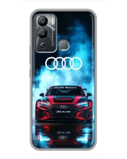 Чохол для Infinix Hot 12 Play з картинкою «Audi Sport — неон»