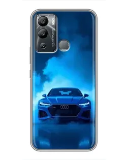 Чохол для Infinix Hot 12 Play з картинкою «Audi — блакитна енергія»