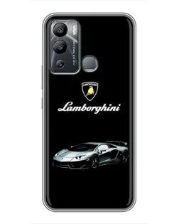 Чохол для Infinix Hot 12 Play з картинкою «Логотип Lamborghini класика»
