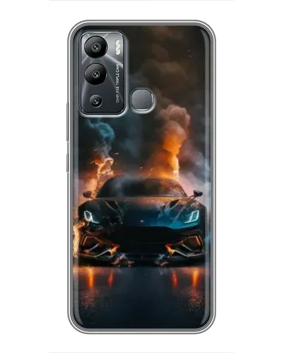 Чохол для Infinix Hot 12 Play з картинкою «Lamborghini димна естетика»