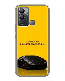 Чохол для Infinix Hot 12 Play з картинкою «Lamborghini Huracan чорний»