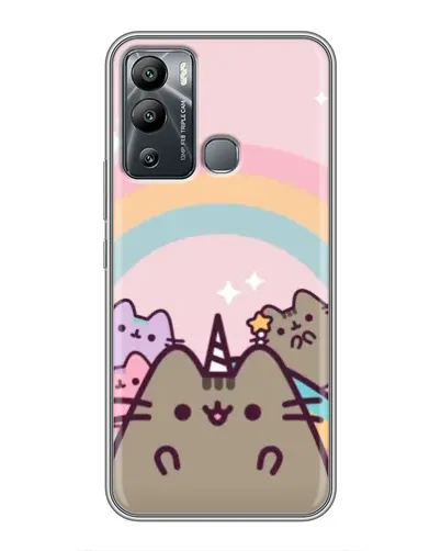 Чехол для Infinix Hot 12 Play с картинкой «Единорог Pusheen» Чехол для Infinix Hot 12 Play с картинкой «Единорог Pusheen»