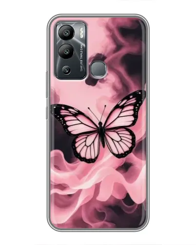 Чохол для Infinix Hot 12 Play з картинкою «Метелик у диму» Чохол для Infinix Hot 12 Play з картинкою «Метелик у диму»