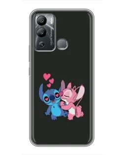 Чохол для Infinix Hot 12 Play з картинкою «Анжел цілує Стіча»