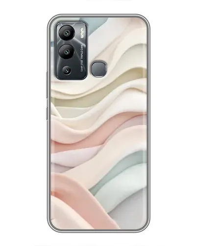 Чехол для Infinix Hot 12 Play с картинкой «Пастельные нежные волны»