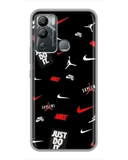 Чехол для Infinix Hot 12i с картинкой «Nike Mix Pattern»