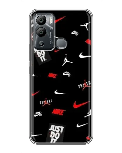 Чехол для Infinix Hot 12i с картинкой «Nike Mix Pattern» Чехол для Infinix Hot 12i с картинкой «Nike Mix Pattern»