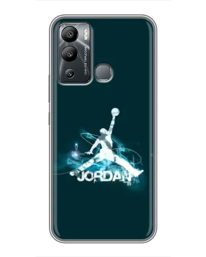 Чехол для Infinix Hot 12i с картинкой «Jordan Blue Fire» Чехол для Infinix Hot 12i с картинкой «Jordan Blue Fire»