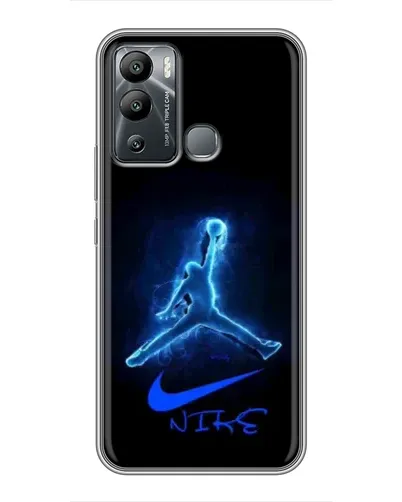 Чехол для Infinix Hot 12i с картинкой «Jordan Neon Blue» Чехол для Infinix Hot 12i с картинкой «Jordan Neon Blue»