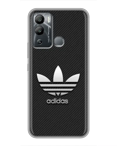 Чехол для Infinix Hot 12i с картинкой «Adidas Карбоновая текстура» Чехол для Infinix Hot 12i с картинкой «Adidas Карбоновая текстура»