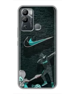 Чехол для Infinix Hot 12i с картинкой «Спортивный арт Nike»